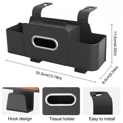 QIAWI™ 3-in-1 Car Backseat Organizer – Keep Your Ride Clean & Organized!