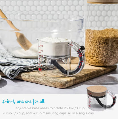 ✨4-in-1 Adjustable Measuring Cup