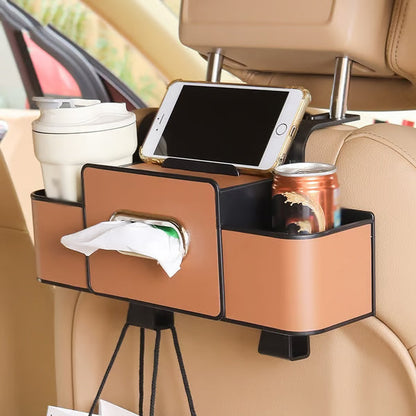 QIAWI™ 3-in-1 Car Backseat Organizer – Keep Your Ride Clean & Organized!