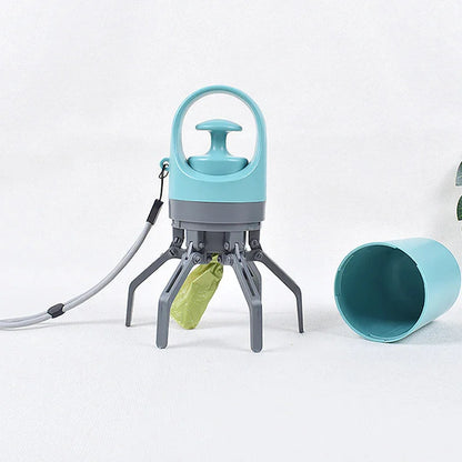 Pet Paw-Type Poop Scooper, Zero-Degree Lightweight Portable Pet Poop Scooper With Waste Bag Dispenser, Suitable For Outdoor Dog Walks