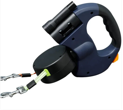 🔥Hot Sale 49% OFF🔥Retractable Dual Doggie Leash with LED Light