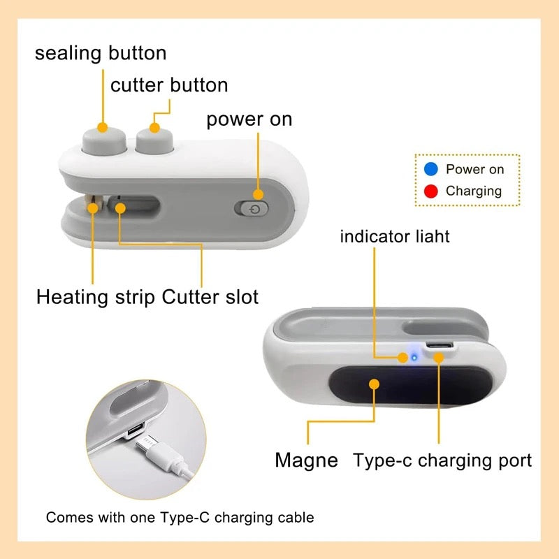 🏆Hot Sale - 50% OFF🔥 Portable Mini Sealing Machine