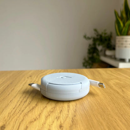 ✨ Auto-Retract Cable Organizer & Charging Hub🎁Tidy Your Tech, Simplify Your Life.