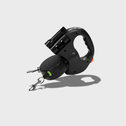 🔥Hot Sale 49% OFF🔥Retractable Dual Doggie Leash with LED Light