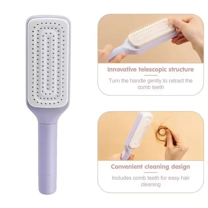 Self Cleaning Hairbrush Comb