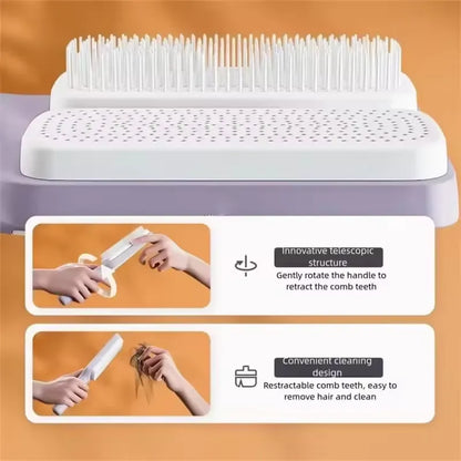 Self Cleaning Hairbrush Comb