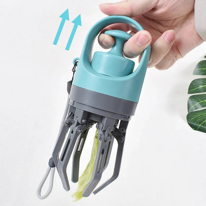 Pet Paw-Type Poop Scooper, Zero-Degree Lightweight Portable Pet Poop Scooper With Waste Bag Dispenser, Suitable For Outdoor Dog Walks