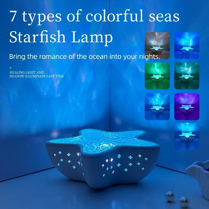 ✨Jaxvolt Starfish Ocean Projection Lamp 🌊Bring the Magic of the Ocean Into Your Room!